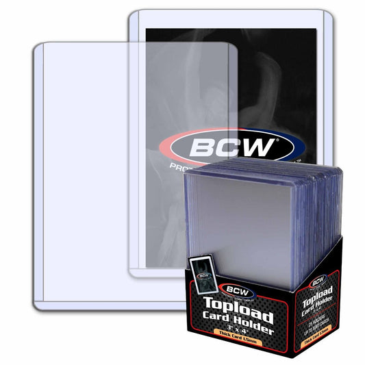 BCW Toploader - Thick Card 59 PT. (25 Holders Per Pack)