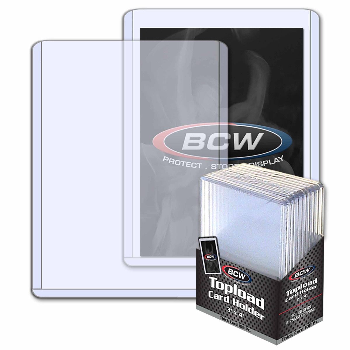 BCW Toploader - Thick Card 108 PT. (10 Holders Per Pack)