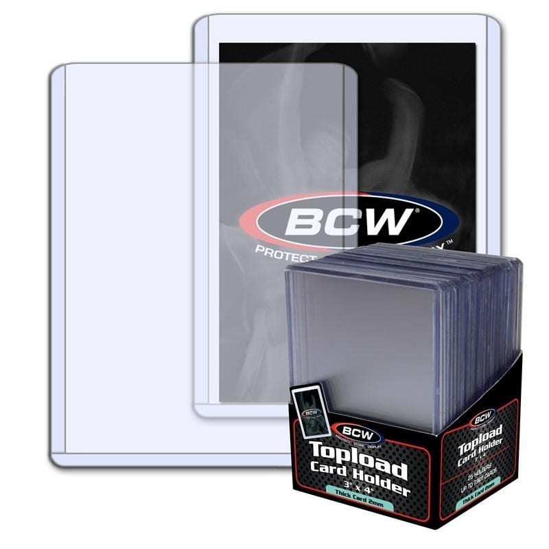 BCW Toploader - Thick Card 79 PT. (25 Holders Per Pack)