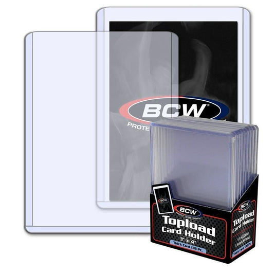 BCW Toploader - Thick Card 138 PT. (10 Holders Per Pack)