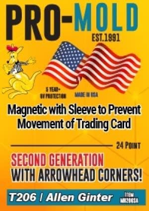 Pro-Mold T206 Magnetic Card Holder W/ Penny Sleeve 24 PT.