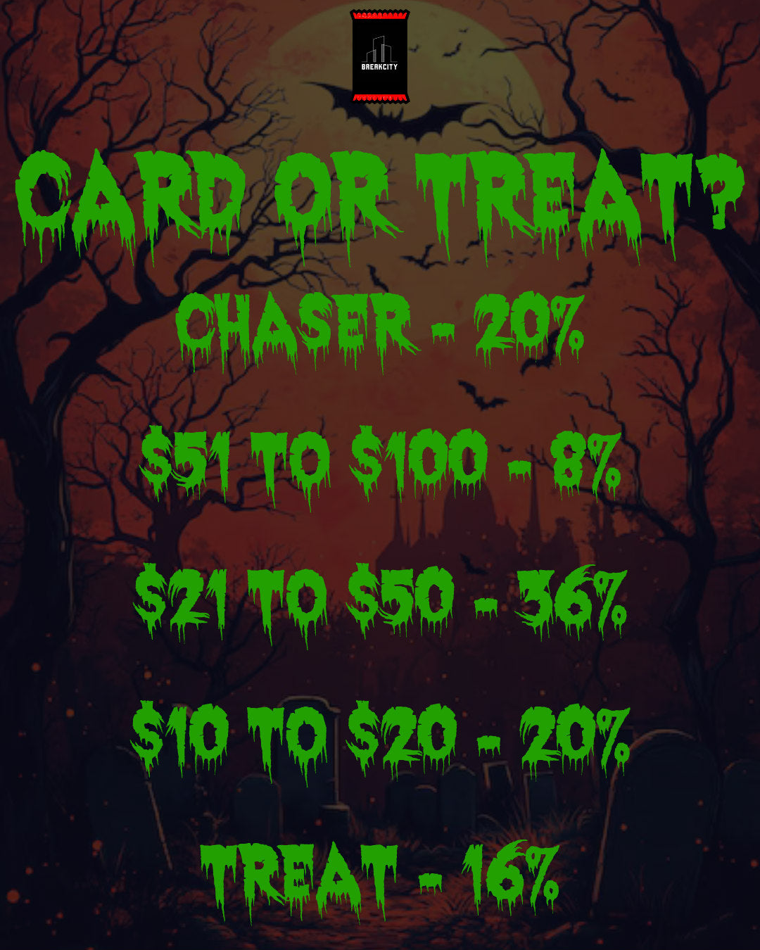 Breakcity Card or Treat Halloween pack