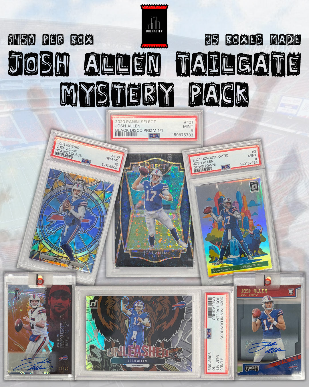 Breakcity Josh Allen Tailgate Mystery Pack
